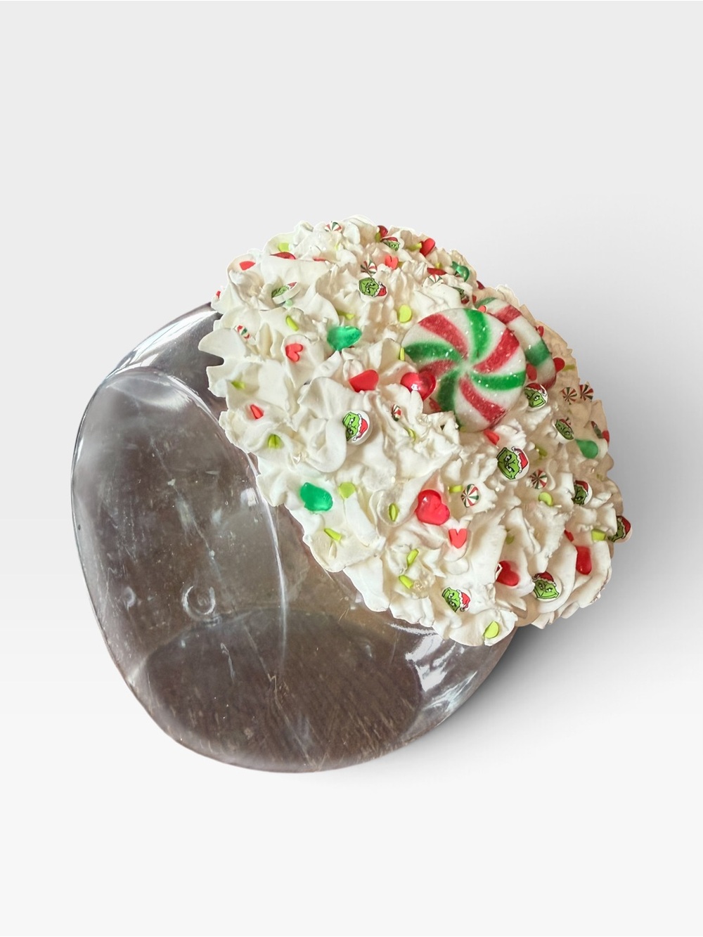 Cookie/Candy Jar with Faux Candy Sprinkles Lid Christmas Candy Treat